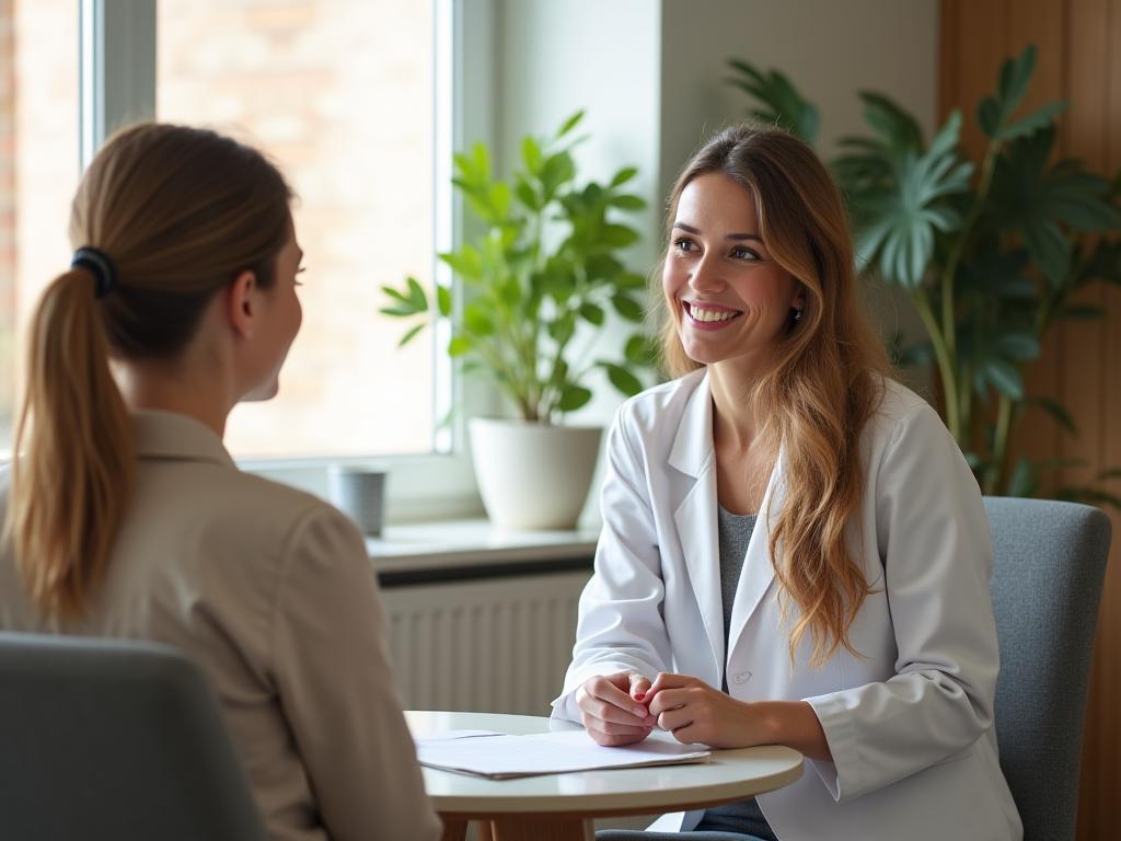 Expert en nutrition lors d'une consultation personnalisée à Paris